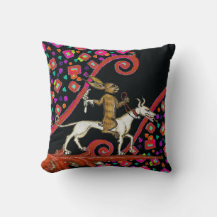 KONSTIG MEDIEVAL BESTIARY Rabbit Riding a White Hu Kudde