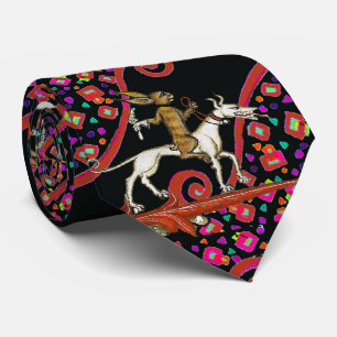 KONSTIG MEDIEVAL BESTIARY Rabbit Riding a White Hu Slips