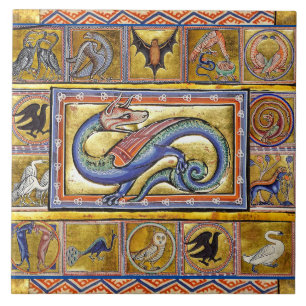 KONSTIG MEDIEVAL BESTIARY,SCITALIS LEGENDARY SERPE KAKELPLATTA