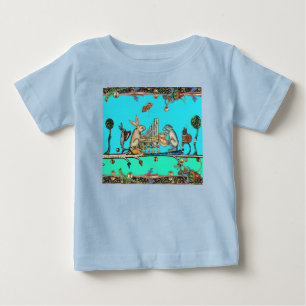 KONSTIG MEDIEVAL BESTIARY SKAPAR MUSIC,Rabbit Blue T Shirt