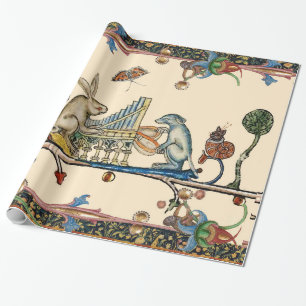 KONSTIG MEDIEVAL BESTIARY SKAPAR MUSIC,Rabbit, Hun Presentpapper