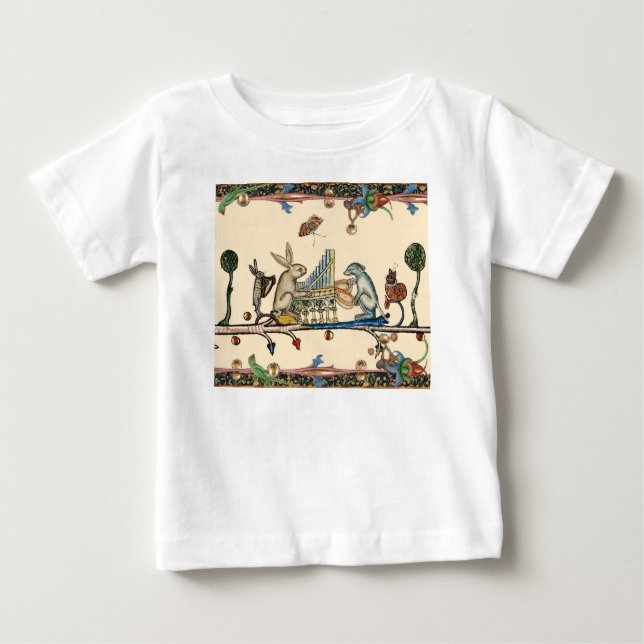 KONSTIG MEDIEVAL BESTIARY SKAPAR MUSIC,Rabbit, T Shirt (Framsida)