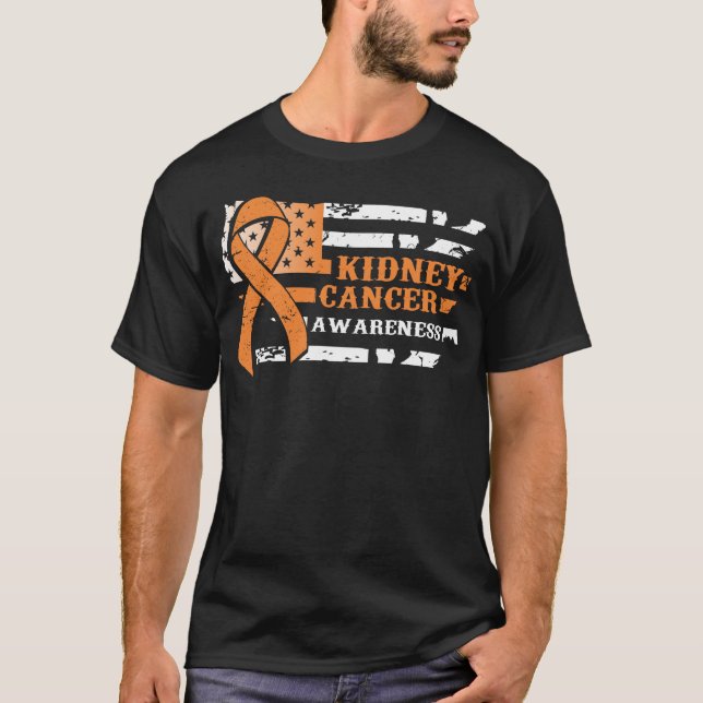 Konstig medvetenhet för cancer för stilUSA T Shirt (Framsida)