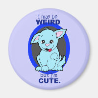 Konstig, men Cute Kawaii Cat Hund Creature