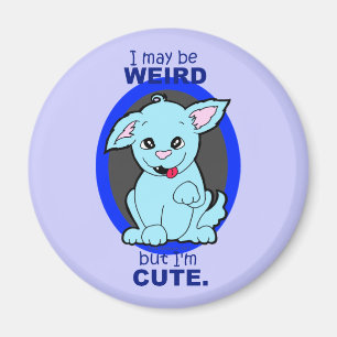 Konstig men gullig varelse för Kawaii katthund Magnet