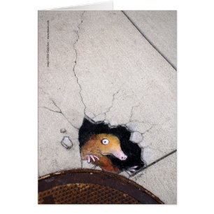 konstig mole hälsningskort