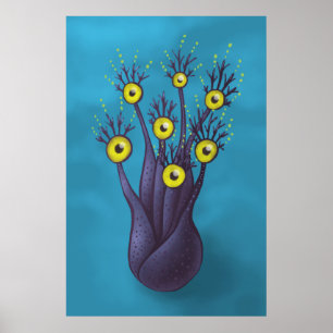 Konstig Monster Horror Fantasy Art Poster