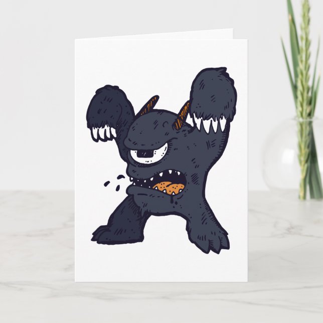 Konstig Monster Kort (Framsida)