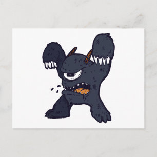 Konstig Monster Vykort