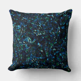 Konstig mosaik över mörkens bakgrund och oklar gni kudde