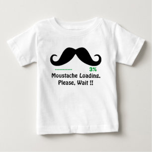 konstig mustasch t-shirt