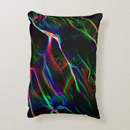 Konstig och abstrakt missbildning av färgade repor prydnadskudde