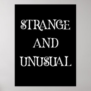 Konstig och ovanlig gotisk citatdesign poster
