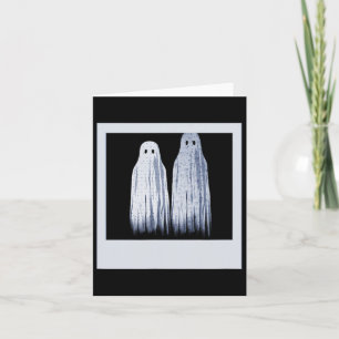 Konstig Och Ovanlig Spökfoto Rollig Skräckfilm Kort