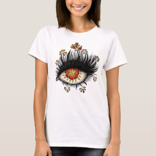 Konstig Öga i Lava Digital Art T Shirt