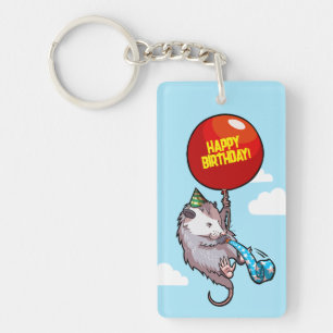 Konstig Opossum Grattis på födelsedagen! Flytande