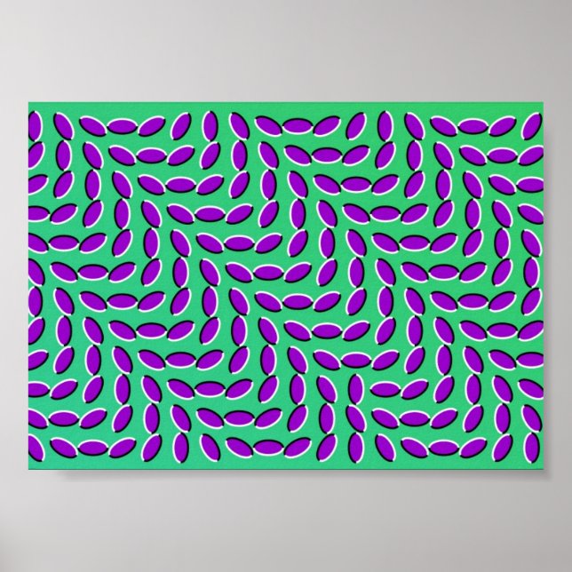 KONSTIG OPTICAL ILLUSION ser ut att vara FLYTTA Poster (Framsidan)