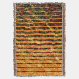 Konstig orange rand och små fyrkanter i linjer filt