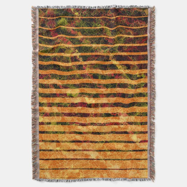 Konstig orange rand och små fyrkanter i linjer filt (Framsidan Vertikal)