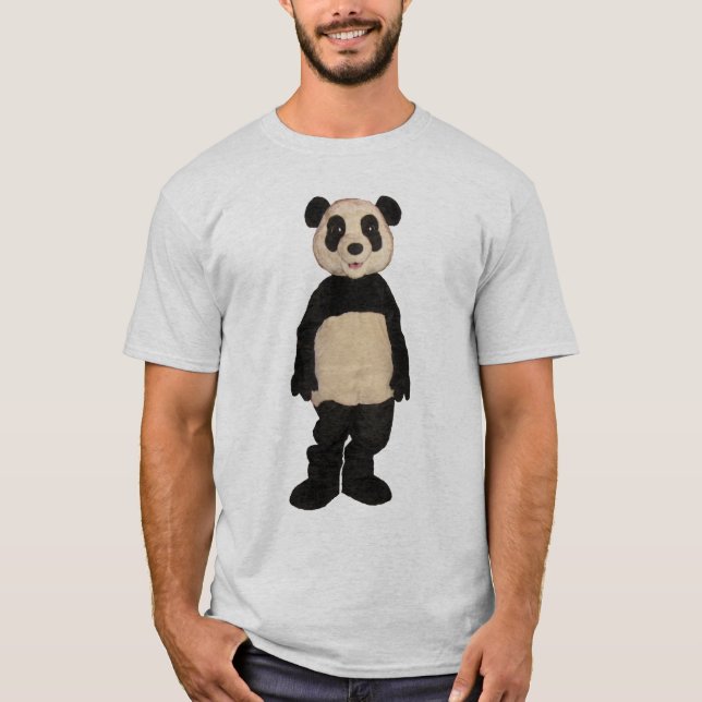 Konstig PandaArgyle T-tröja T-shirt (Framsida)