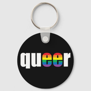 Konstig pride Blck Keychain Nyckelring
