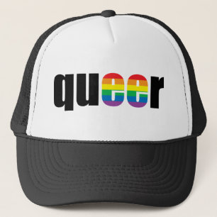Konstig pridehatt truckerkeps