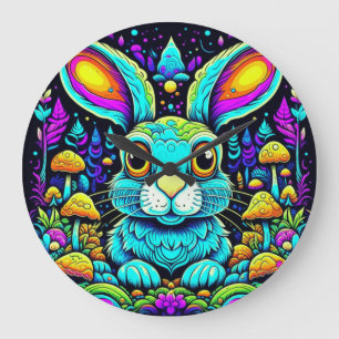 Konstig Rabbit Stor Klocka