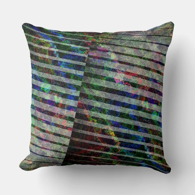 Konstig, rep och färgad, med urklipp kudde (Framsida)