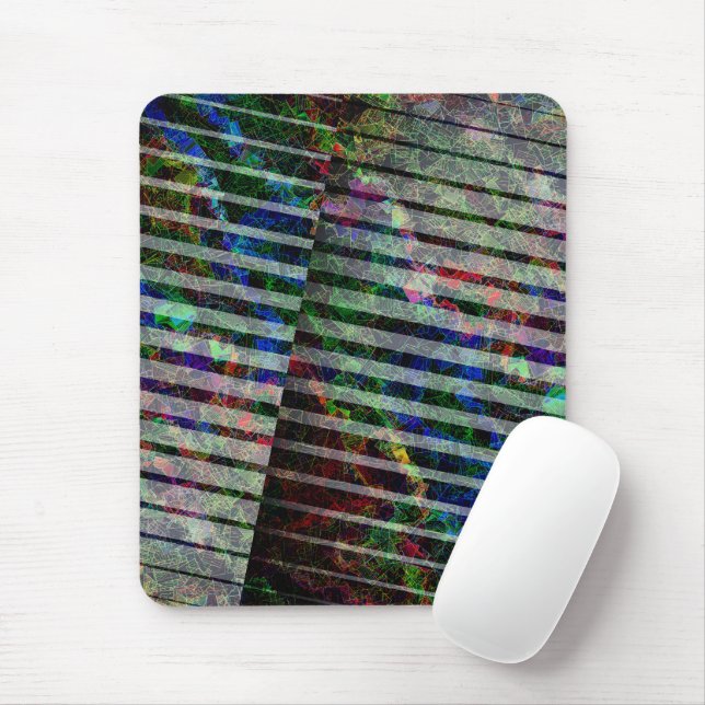 Konstig, rep och färgad, med urklipp musmatta (Med mus)