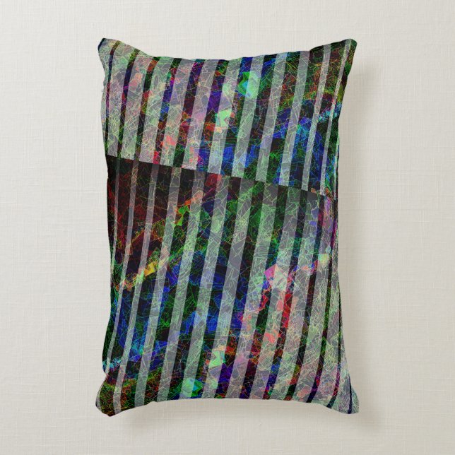 Konstig, rep och färgad, med urklipp prydnadskudde (Framsidan(Vertikal))