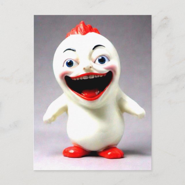 Konstig Rolig Figurin Vykort (Framsida)