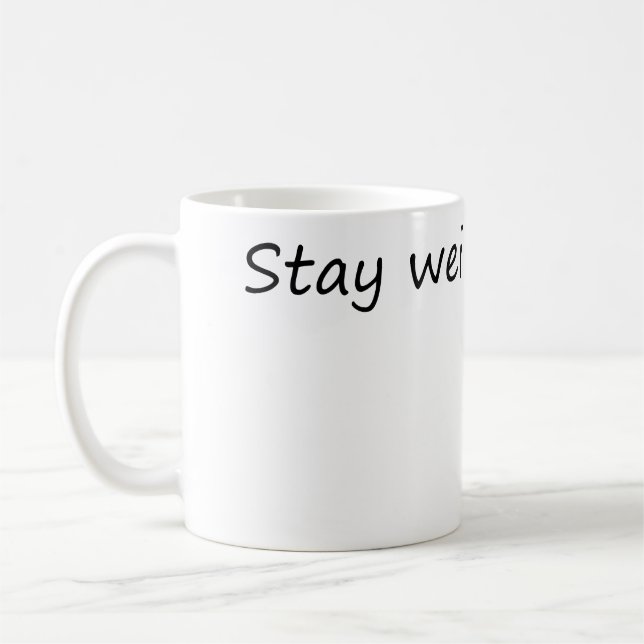 Konstig - Roligt och unikt Kaffemugg (Vänster)