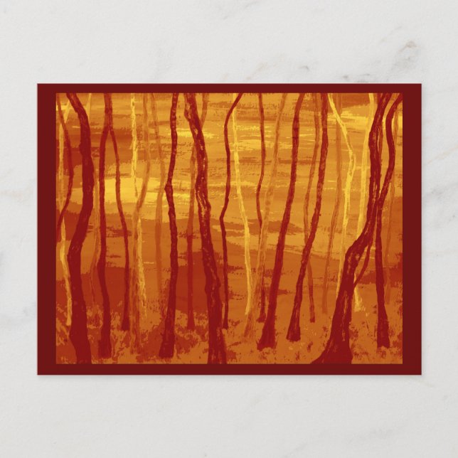 konstig skog vykort (Framsida)