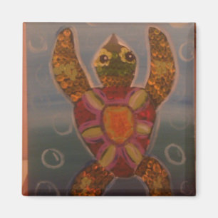 Konstig sköldpadda magnet