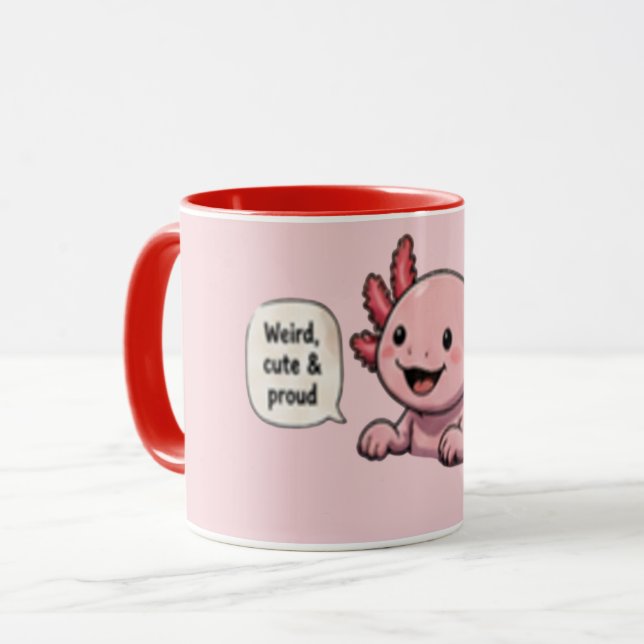 Konstig Söt och Stolt | Rolig Kaffe Mugg (Framsida vänster)