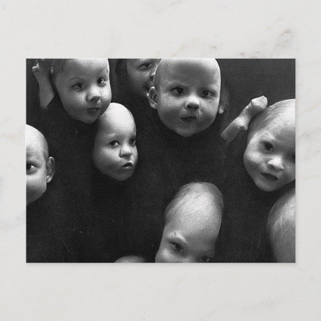 Konstig Spädbarn Vykort (Framsida)