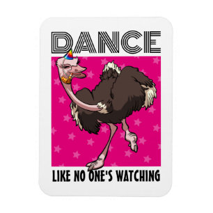 Konstig Strutsdans Som Om Ingen Tittar Magnet
