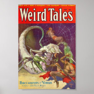 Konstig Tales Tecknad Poster - Buccaneers of Venus