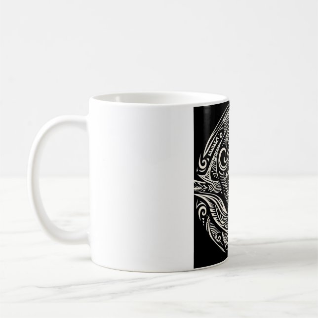 konstig tribal-mugg 2 kaffemugg (Vänster)