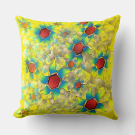 "Konstig virtuella blommor", blyfärgade petaler på Kudde