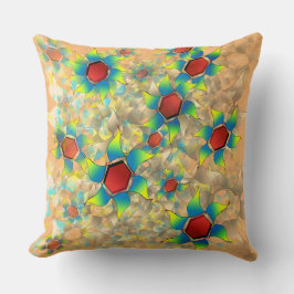 "Konstig virtuella blommor", blyfärgade petaler på Kudde