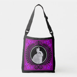 Konstig vit kanin crossbody väska / axel tote