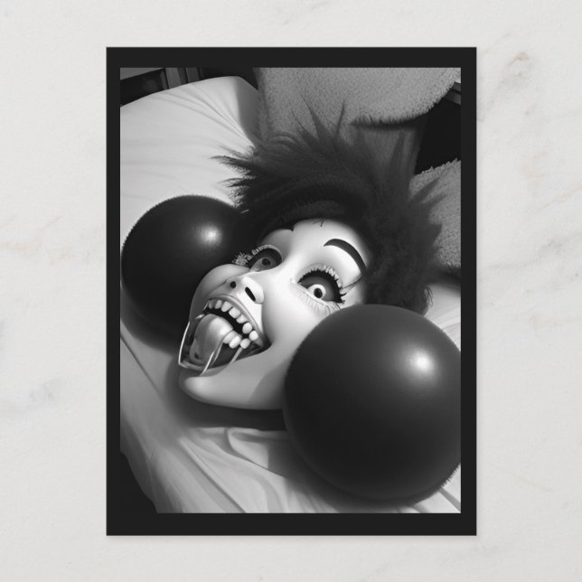 Konstig Vykort för leende huvud (Framsida)