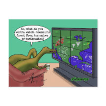 Konstig Weather Dinosaurs vykort 2