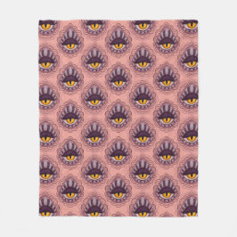 Konstig Whimsical Spooky Öga Fleecefilt