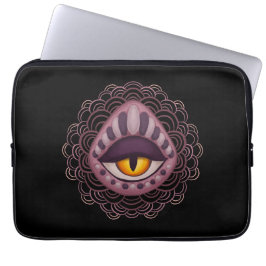 Konstig Whimsical Spooky Öga Laptop Fodral
