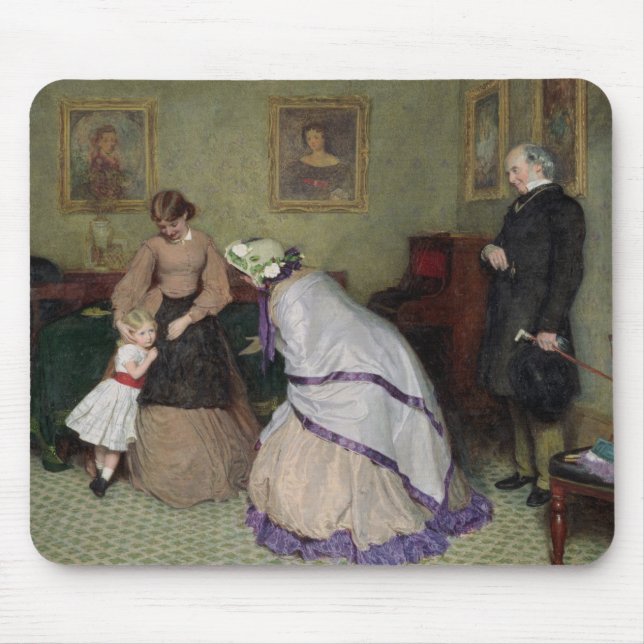 Konstiga ansikten (w/c & bodycolour på papper) musmatta (Framsidan)