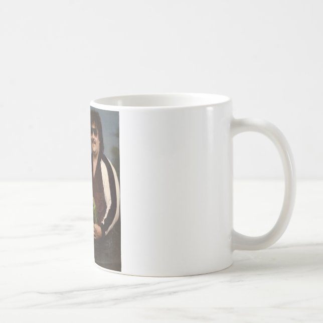 Konstiga familjfoto - koppla ihop med papegojan! kaffemugg (Höger)