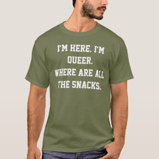 Konstiga mellanmål tee shirt