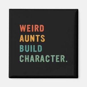 Konstiga mostrar bygger karaktär Retro rolig Aunti Magnet